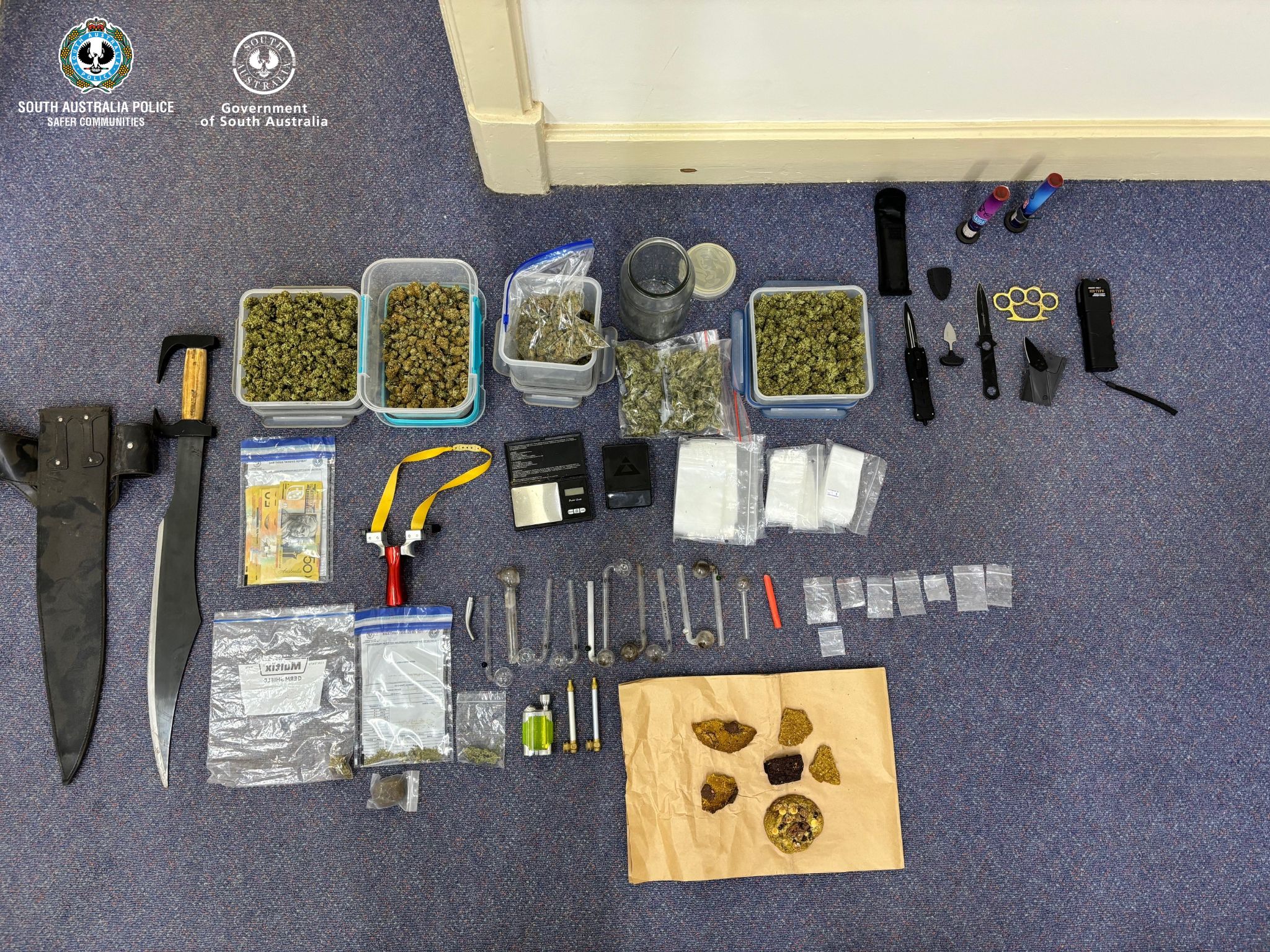 Sapol - Drugs And Weapons Seized In Mid North