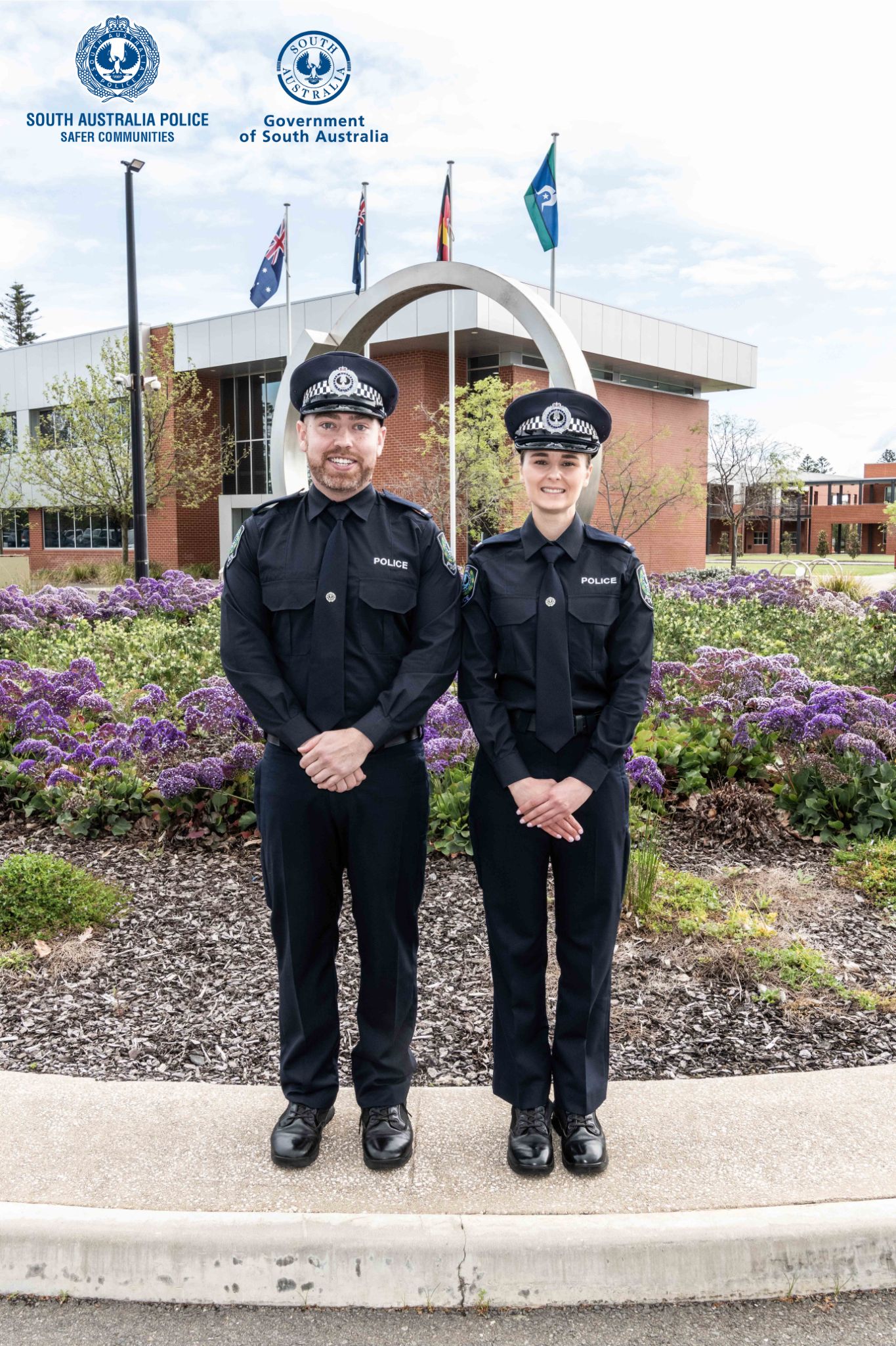 Scott and Cassidy have graduated from the Police Academy today.