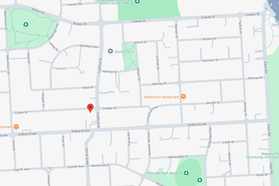 Map of area around Essex Street